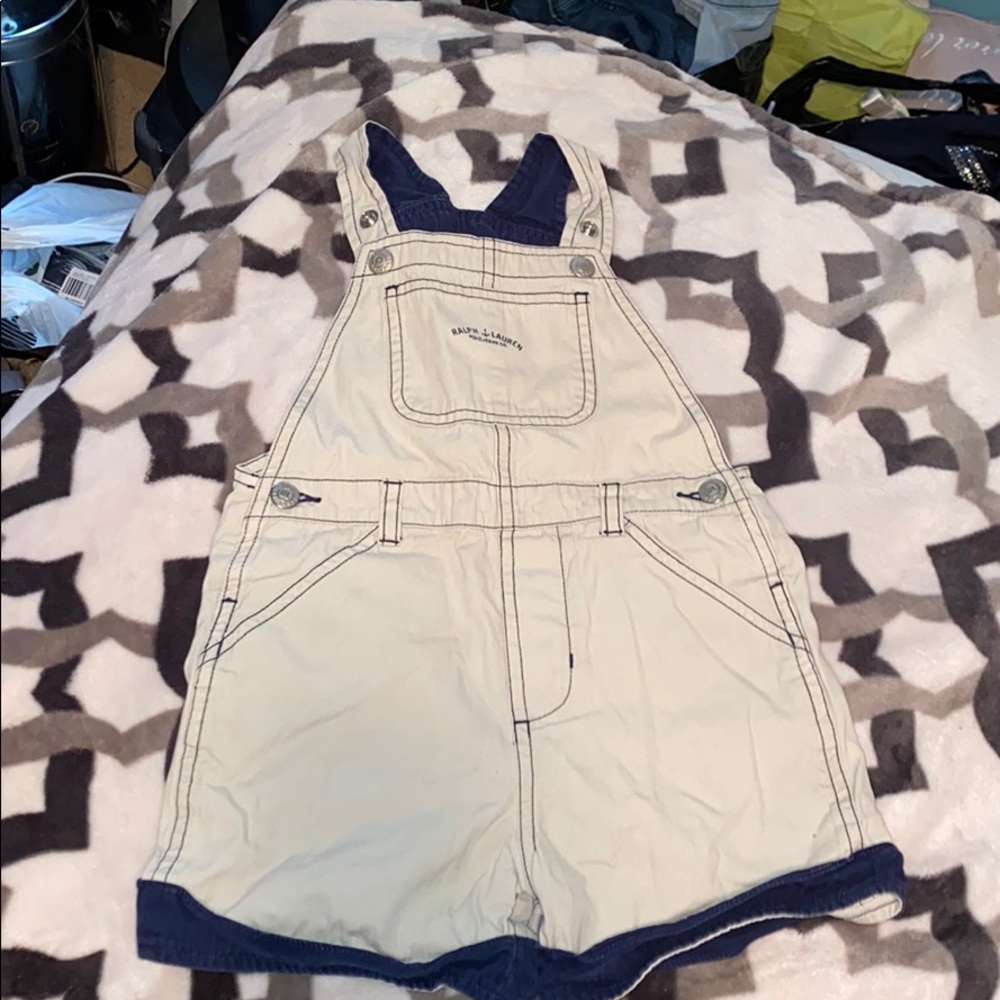 Polo jeans co Ralph Lauren khaki overall shorts